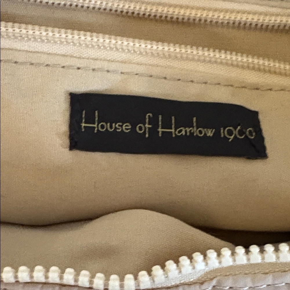 House of Harlow 1960 Beige Quilted Shoulder Bag - Picture 2 of 5